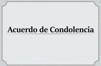Acuerdo de Condolencia