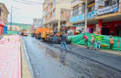 Continúan los trabajos en el centro de la ciudad