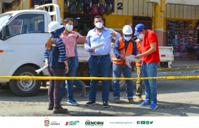 Recorrido de Verificación en la obra de mejoramiento urbano