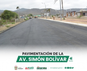 Pavimentación de la Av. Simón Bolívar