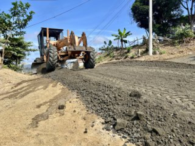 Trabajos viales en las Cumbres