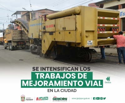 Se intensifican los trabajos de mejoramiento vial en la ciudad
