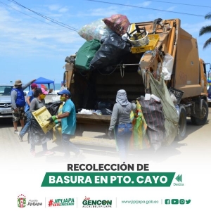 Recolección de basura en Cayo