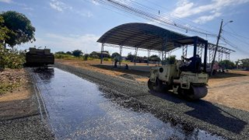 Culminamos los trabajos de doble riego bituminoso en Puerto Cayo