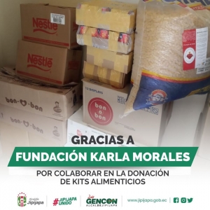 Donación de Kits de alimentos por la Fundación Karla Morales